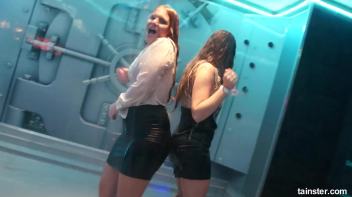 Soaking wet dancers in chic outfits Screencap 69 on www.sinx.com