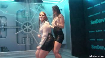 Soaking wet dancers in chic outfits Screencap 72 on www.sinx.com