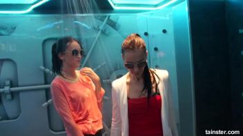 Soaking wet dancers in chic outfits Screencap 8 on www.sinx.com