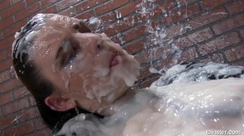 Alice Nice covered in jizz within seconds Screencap 113 on www.sinx.com