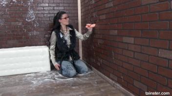 Alice Nice covered in jizz within seconds Screencap 16 on www.sinx.com