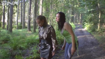 A Fiery Catfight In The Forest Screencap 10 on www.sinx.com