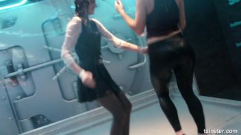Soaking wet chicks spanking each others asses Screencap 37 on www.sinx.com