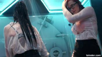 Soaking wet chicks spanking each others asses Screencap 55 on www.sinx.com