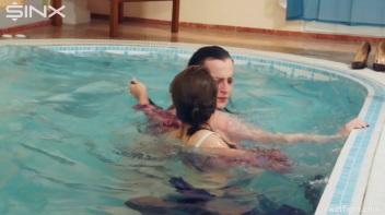 Cute Clothed Girls Fight In Swimming Pool Screencap 34 on www.sinx.com