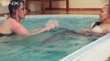 Cute Clothed Girls Fight In Swimming Pool Screencap 48 on www.sinx.com