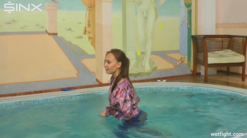 Cute Clothed Girls Fight In Swimming Pool Screencap 8 on www.sinx.com