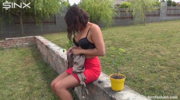 Big Tittied Beauty Shreds Her Blouse Screencap 24 on www.sinx.com