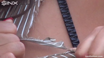 Big Tittied Beauty Shreds Her Blouse Screencap 49 on www.sinx.com