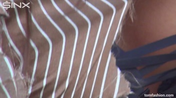 Big Tittied Beauty Shreds Her Blouse Screencap 52 on www.sinx.com