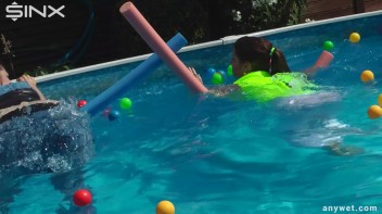 Cute Babes Get Soaked During Exercise - Cam 2 Screencap 31 on www.sinx.com