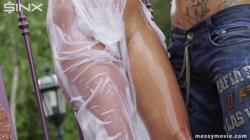 Submissive Slut Has Oiled Lezdom Experience Screencap 106 on www.sinx.com