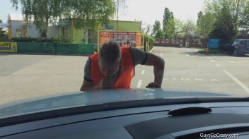 Some Guys Just Love Their Car! Screencap 9 on www.sinx.com