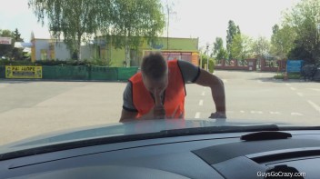 Some Guys Just Love Their Car! Screencap 12 on www.sinx.com