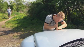 Some Guys Just Love Their Car! Screencap 27 on www.sinx.com