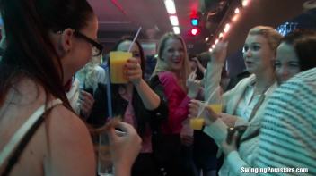 After Work Orgy Rampage Part 1 - Lesbo Cam Screencap 4 on www.sinx.com