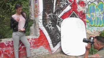Horny Brunette Model Gets Fucked By Photographer Screencap 9 on www.sinx.com