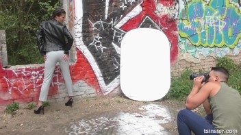 Horny Brunette Model Gets Fucked By Photographer Screencap 12 on www.sinx.com