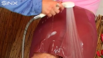 Blonde Soaks Clothed Brunette With Shower Screencap 17 on www.sinx.com