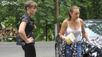 Catfight At The Carwash Screencap 22 on www.sinx.com