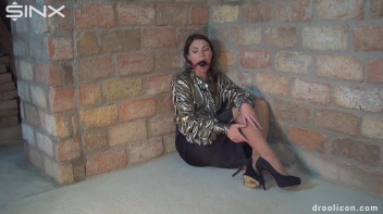 Clothed Humiliated Hottie Drools Over Ball Gag Screencap 21 on www.sinx.com