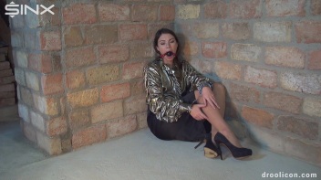 Clothed Humiliated Hottie Drools Over Ball Gag Screencap 27 on www.sinx.com