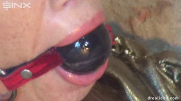 Clothed Humiliated Hottie Drools Over Ball Gag Screencap 40 on www.sinx.com