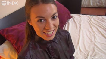 Brunette's Jizzy Handiwork On Big Cock Screencap 9 on www.sinx.com