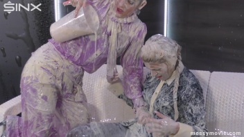 Feisty Blondes' Messy Milkshake Rumble Screencap 86 on www.sinx.com