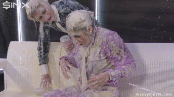 Feisty Blondes' Messy Milkshake Rumble Screencap 102 on www.sinx.com
