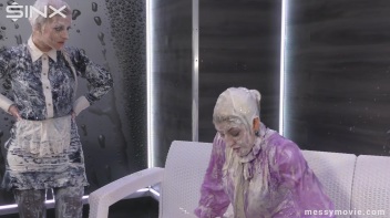 Feisty Blondes' Messy Milkshake Rumble Screencap 61 on www.sinx.com