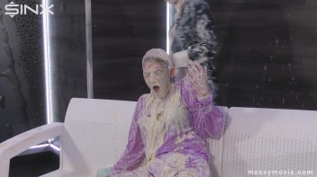 Feisty Blondes' Messy Milkshake Rumble Screencap 69 on www.sinx.com