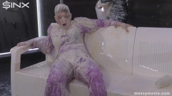 Feisty Blondes' Messy Milkshake Rumble Screencap 77 on www.sinx.com