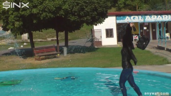 Raven Haired Hottie Soaks Herself At Waterpark Screencap 18 on www.sinx.com