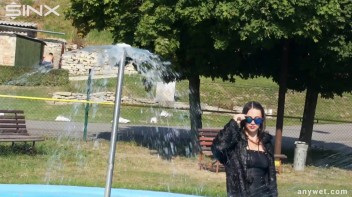 Raven Haired Hottie Soaks Herself At Waterpark Screencap 20 on www.sinx.com