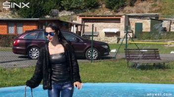 Raven Haired Hottie Soaks Herself At Waterpark Screencap 28 on www.sinx.com