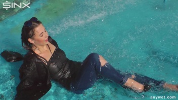 Raven Haired Hottie Soaks Herself At Waterpark Screencap 33 on www.sinx.com