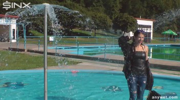 Raven Haired Hottie Soaks Herself At Waterpark Screencap 39 on www.sinx.com