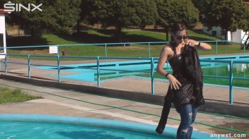 Raven Haired Hottie Soaks Herself At Waterpark Screencap 65 on www.sinx.com