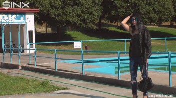 Raven Haired Hottie Soaks Herself At Waterpark Screencap 72 on www.sinx.com