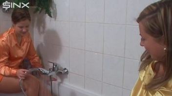 Soaped Up Hotties Get Wet In The Shower Screencap 2 on www.sinx.com