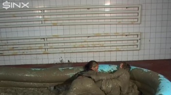 WAM Babes Catfight And Wrestle In The Mud Screencap 17 on www.sinx.com