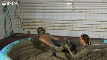 WAM Babes Catfight And Wrestle In The Mud Screencap 27 on www.sinx.com