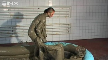WAM Babes Catfight And Wrestle In The Mud Screencap 32 on www.sinx.com