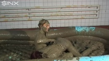 WAM Babes Catfight And Wrestle In The Mud Screencap 37 on www.sinx.com
