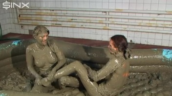 WAM Babes Catfight And Wrestle In The Mud Screencap 42 on www.sinx.com