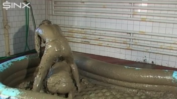 WAM Babes Catfight And Wrestle In The Mud Screencap 46 on www.sinx.com
