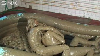 WAM Babes Catfight And Wrestle In The Mud Screencap 51 on www.sinx.com