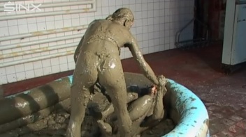 WAM Babes Catfight And Wrestle In The Mud Screencap 57 on www.sinx.com