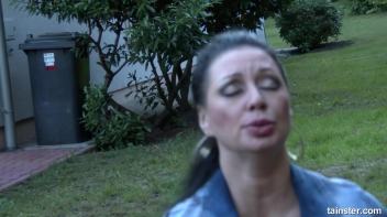 Denim slut gets covered in piss Screencap 54 on www.sinx.com